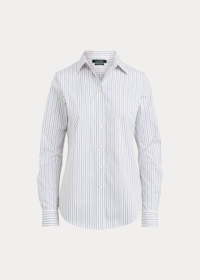 Camisa Ralph Lauren Easy Care Striped Mulher 06978-CDYR